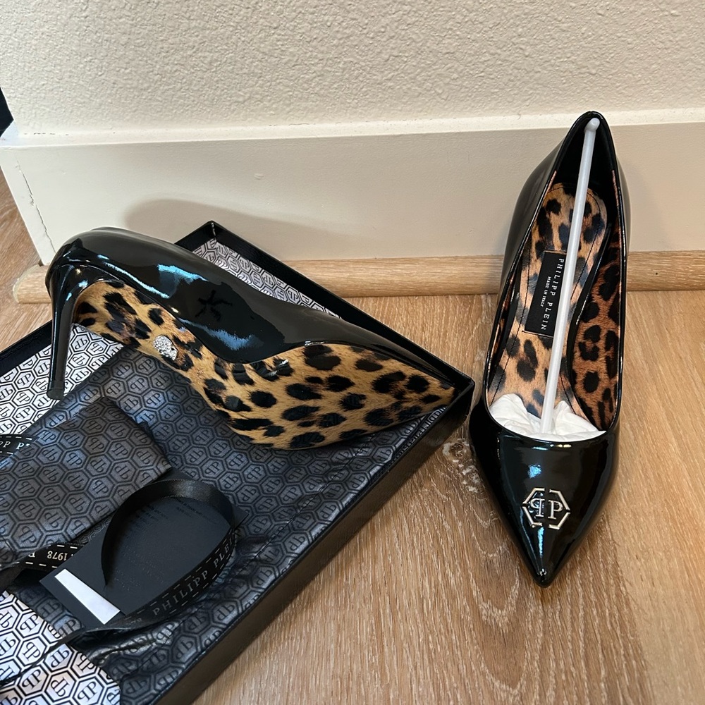 Philipp Plein Leopard Middle Heels